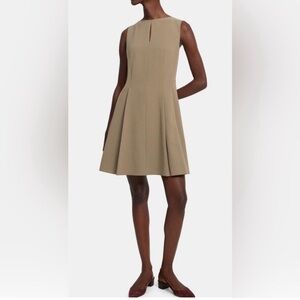 Theory Beige/Tan/Taupe A-Line Dress